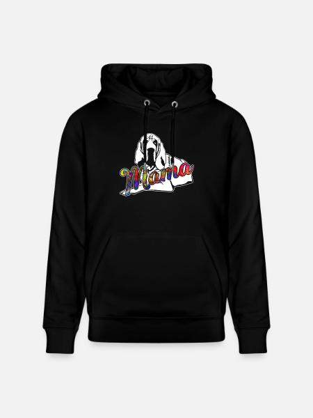Bloodhound Bloodhound Mama - Stanley/Stella CRUISER Unisex Organic Hoodie - black