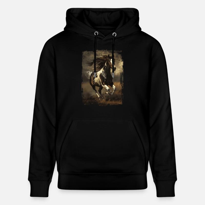 Cheval peint - Sweat à capuche bio CRUISER Stanley/Stella Unisexe - noir