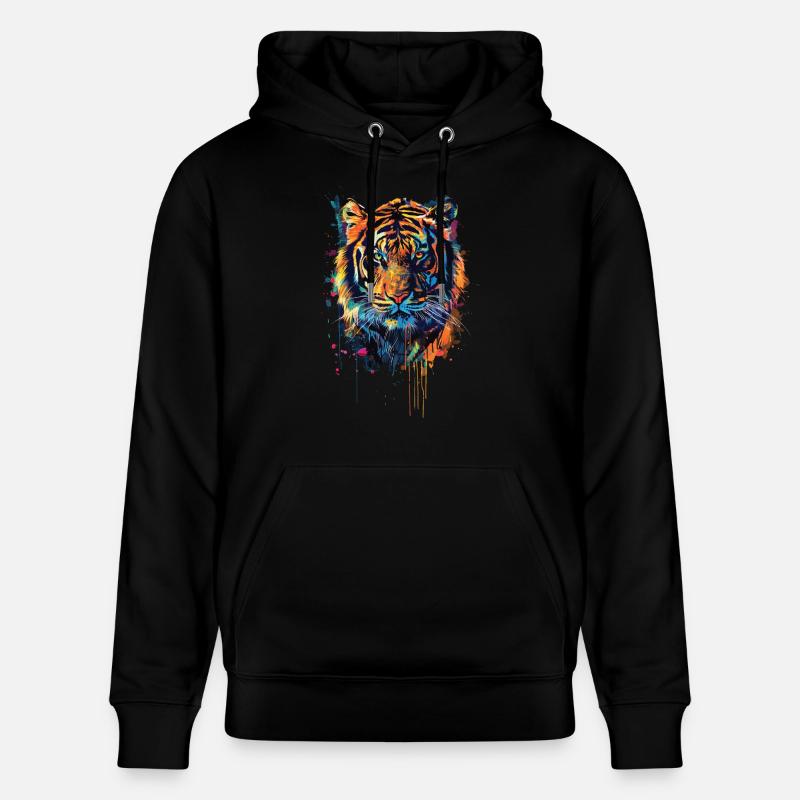 Tiger - Stanley/Stella Unisex Bio-Hoodie CRUISER  - Schwarz