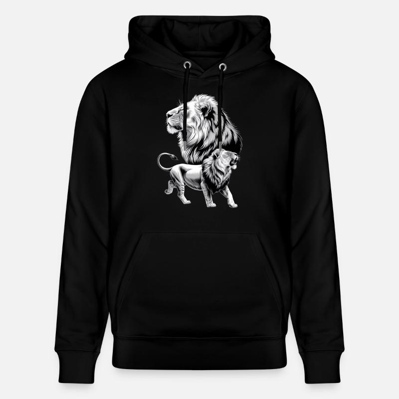 Löwe - Stanley/Stella Unisex Bio-Hoodie CRUISER - Schwarz