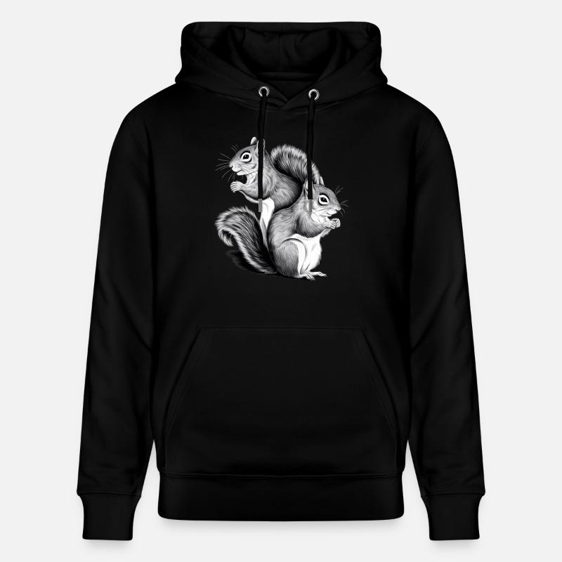 Eichhörnchen - Stanley/Stella Unisex Bio-Hoodie CRUISER  - Schwarz
