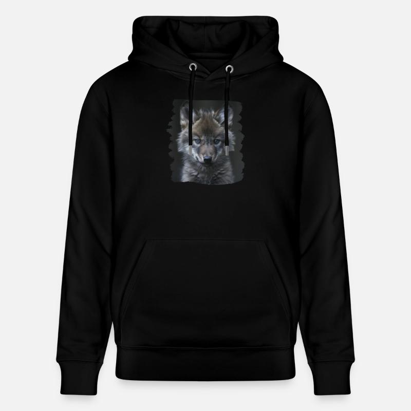 Loups Loup - Sweat à capuche bio CRUISER Stanley/Stella Unisexe - noir