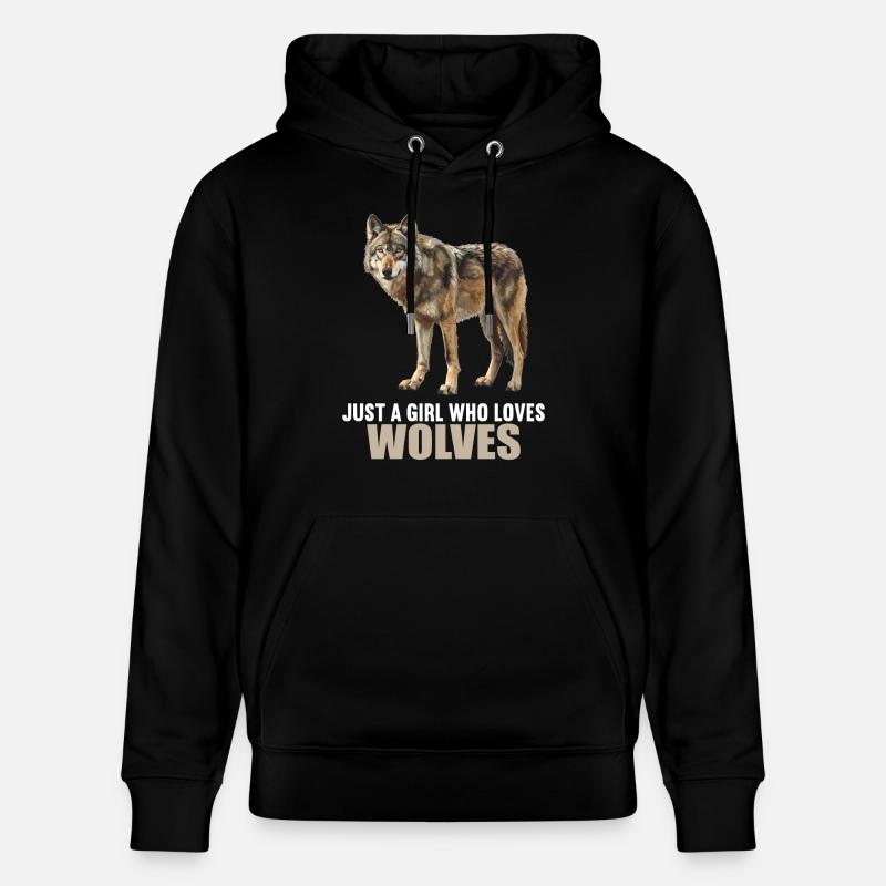 Loups Loup - Sweat à capuche bio CRUISER Stanley/Stella Unisexe - noir