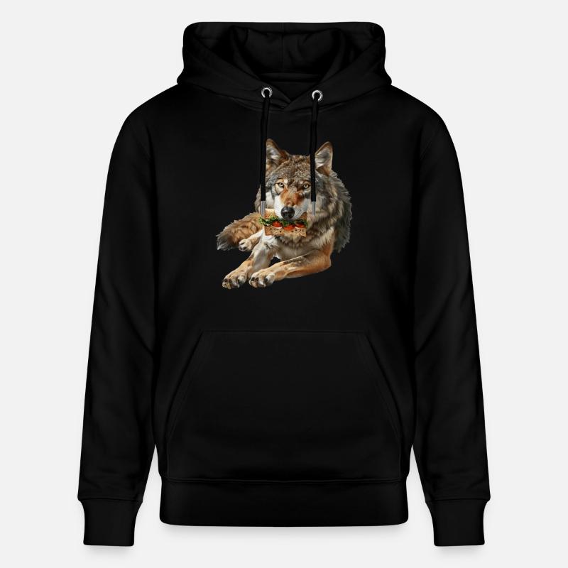 Loup - Sweat à capuche bio CRUISER Stanley/Stella Unisexe - noir