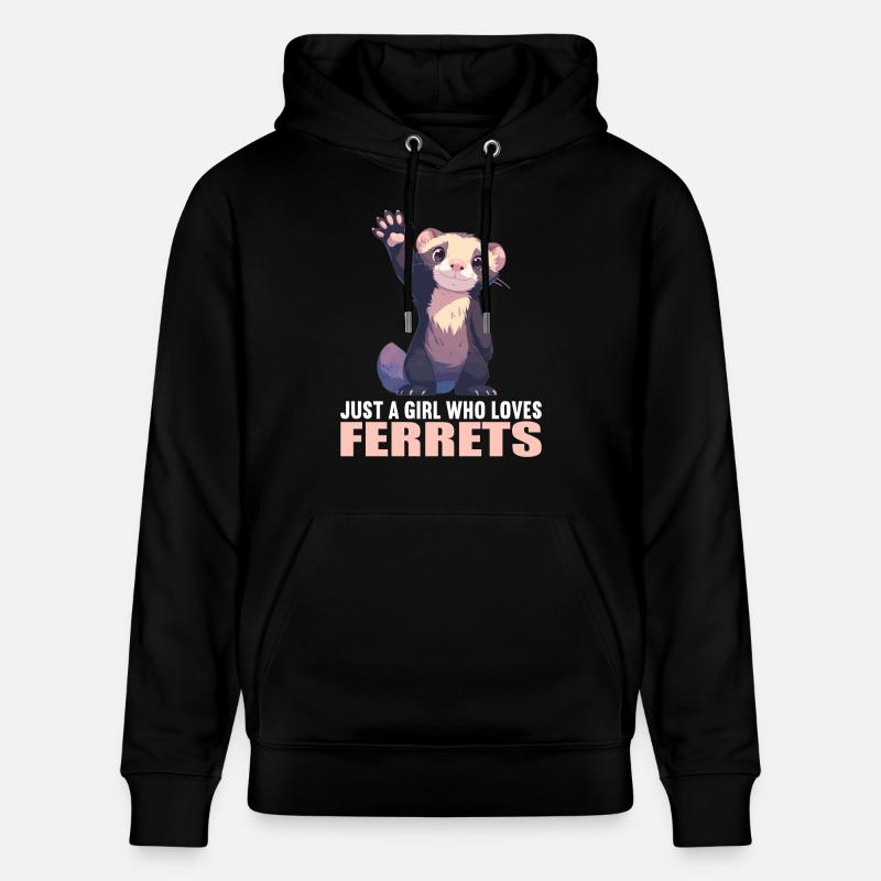 Furet Frettchen - Sweat à capuche bio CRUISER Stanley/Stella Unisexe - noir