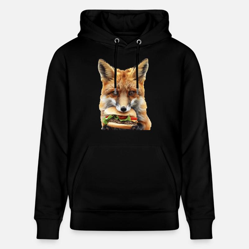 Renard - Sweat à capuche bio CRUISER Stanley/Stella Unisexe - noir