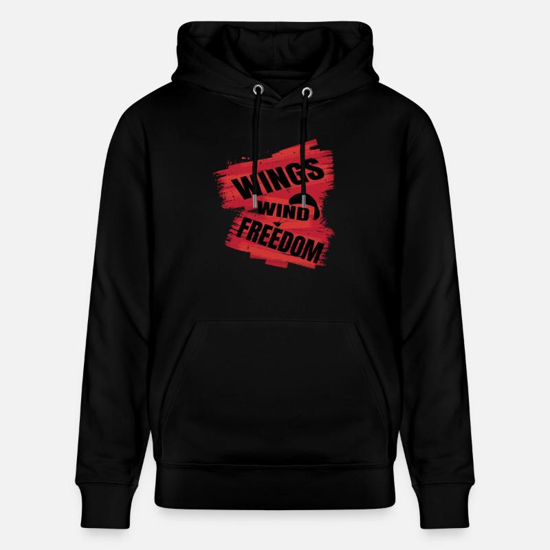 Ailes, vent, liberté – Paragliding Spirit - Sweat à capuche bio CRUISER Stanley/Stella Unisexe - noir