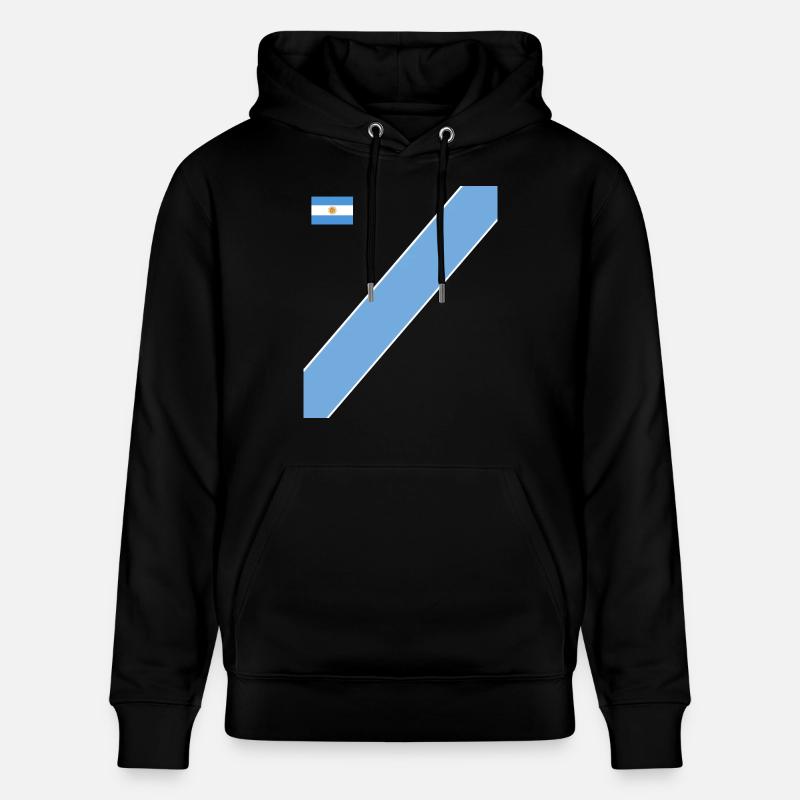 Argentine Cadeau Argentine Drapeau argentin - Sweat à capuche bio CRUISER Stanley/Stella Unisexe - noir
