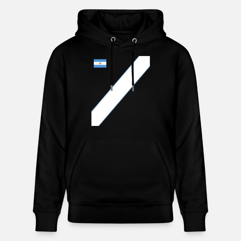 Argentine Cadeau Argentine Drapeau argentin - Sweat à capuche bio CRUISER Stanley/Stella Unisexe - noir