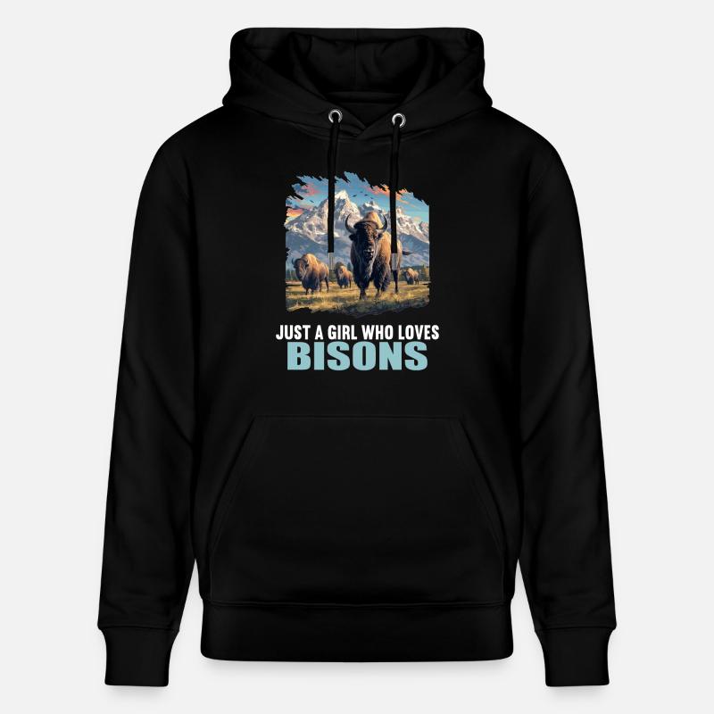 Bisons Bison - Sweat à capuche bio CRUISER Stanley/Stella Unisexe - noir