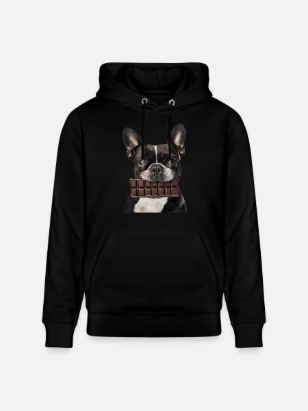 Boston Terrier - Stanley/Stella Unisex Bio-Hoodie CRUISER  - Schwarz