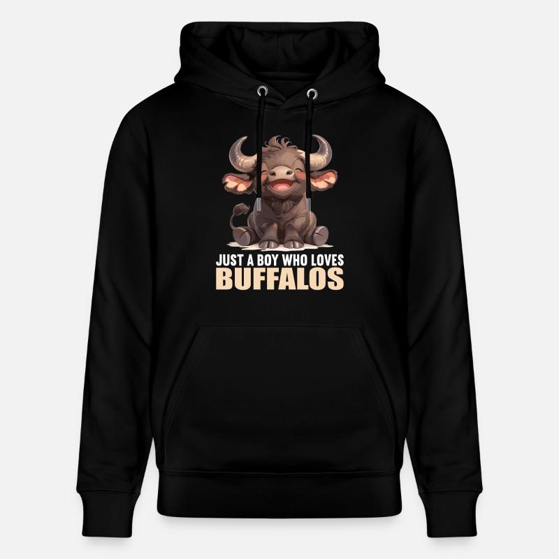 Buffles Buffalo Büffel - Sweat à capuche bio CRUISER Stanley/Stella Unisexe - noir