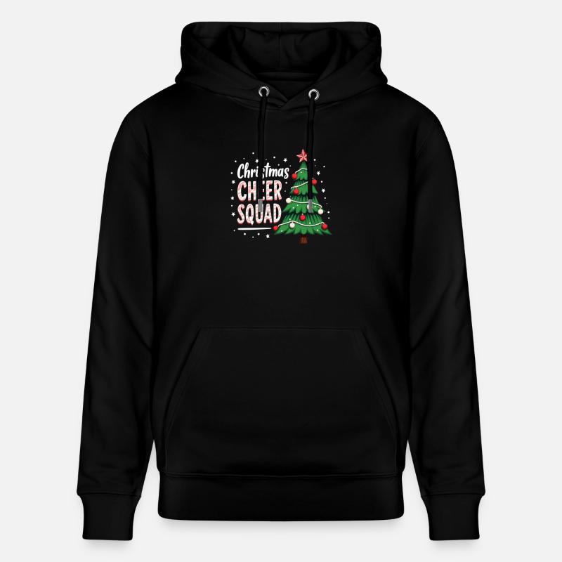 Weihnachtsfreude Cheer Squad Baum Spaß - Stanley/Stella Unisex Bio-Hoodie CRUISER  - Schwarz