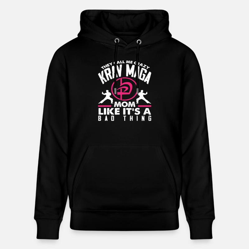 Krav Maga Mama Mutter - Stanley/Stella Unisex Bio-Hoodie CRUISER  - Schwarz