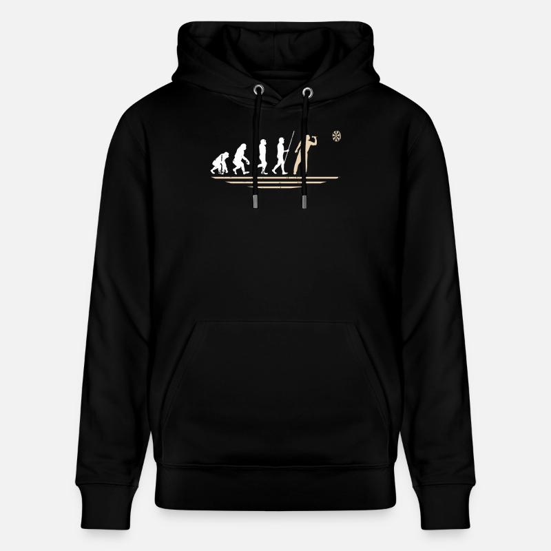 Dart d’art Dart d’évolution - Sweat à capuche bio CRUISER Stanley/Stella Unisexe - noir