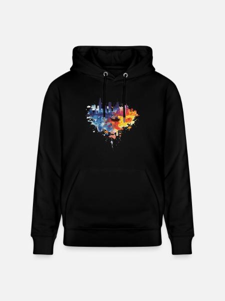 Gdynia - Stanley/Stella CRUISER Unisex Organic Hoodie - black