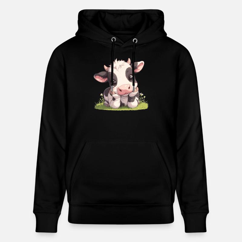 Vaches Vache - Sweat à capuche bio CRUISER Stanley/Stella Unisexe - noir