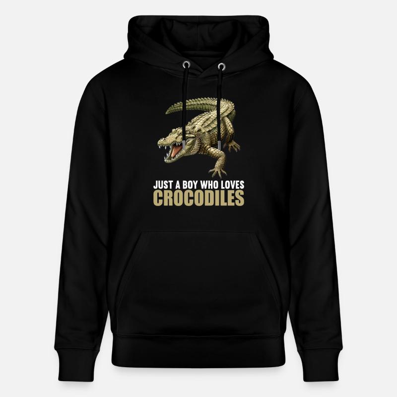 Crocodiles Crocodile - Sweat à capuche bio CRUISER Stanley/Stella Unisexe - noir