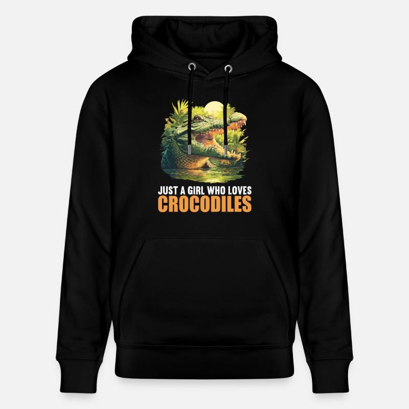 Crocodiles Crocodile - Sweat à capuche bio CRUISER Stanley/Stella Unisexe - noir