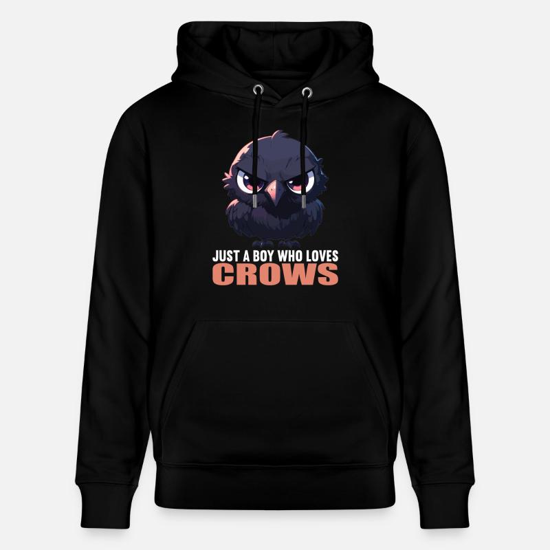 Krähen Krähe - Stanley/Stella Unisex Bio-Hoodie CRUISER  - Schwarz