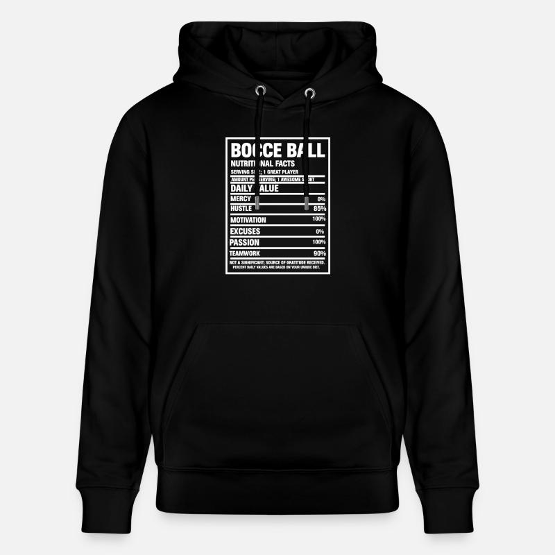 Bocce Ball Bocce Player - Stanley/Stella CRUISER Unisex Organic Hoodie - black