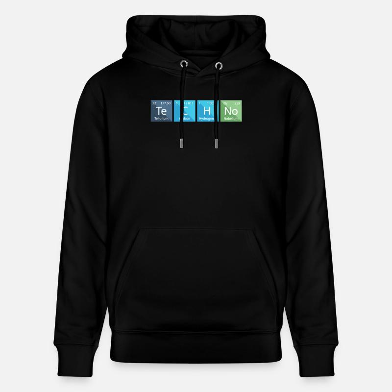 Techno Lover Tableau périodique Chimie - Sweat à capuche bio CRUISER Stanley/Stella Unisexe - noir