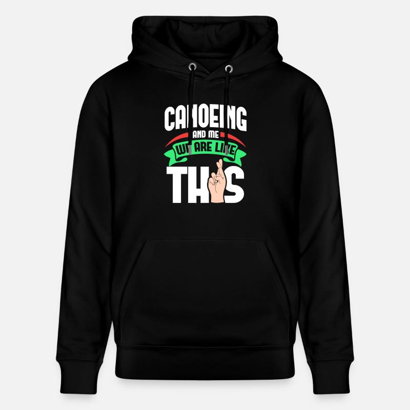 Canoë-moi, c’est comme - Sweat à capuche bio CRUISER Stanley/Stella Unisexe - noir