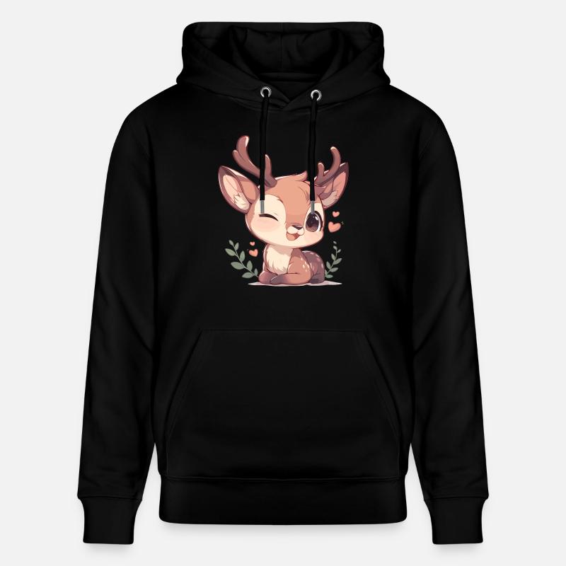 Cerf Cerf - Sweat à capuche bio CRUISER Stanley/Stella Unisexe - noir