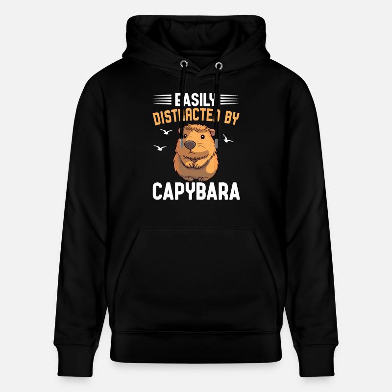 capybara - Sweat à capuche bio CRUISER Stanley/Stella Unisexe - noir