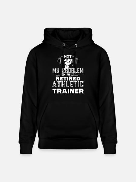 Athletic Trainer Retired Athletic Trainer - Stanley/Stella CRUISER Unisex Organic Hoodie - black