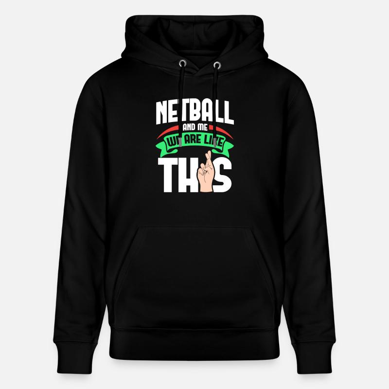 Netball moi, c’est comme - Sweat à capuche bio CRUISER Stanley/Stella Unisexe - noir