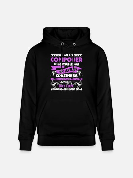 Composer I am A Composer - Stanley/Stella CRUISER Unisex Organic Hoodie - black