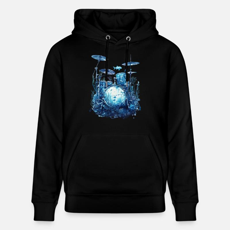 Fûts de poisson - Sweat à capuche bio CRUISER Stanley/Stella Unisexe - noir