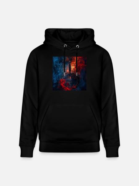 Banjo - Stanley/Stella CRUISER Unisex Organic Hoodie - black