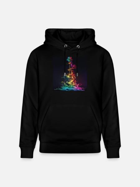 Guitar - Stanley/Stella CRUISER Unisex Organic Hoodie - black
