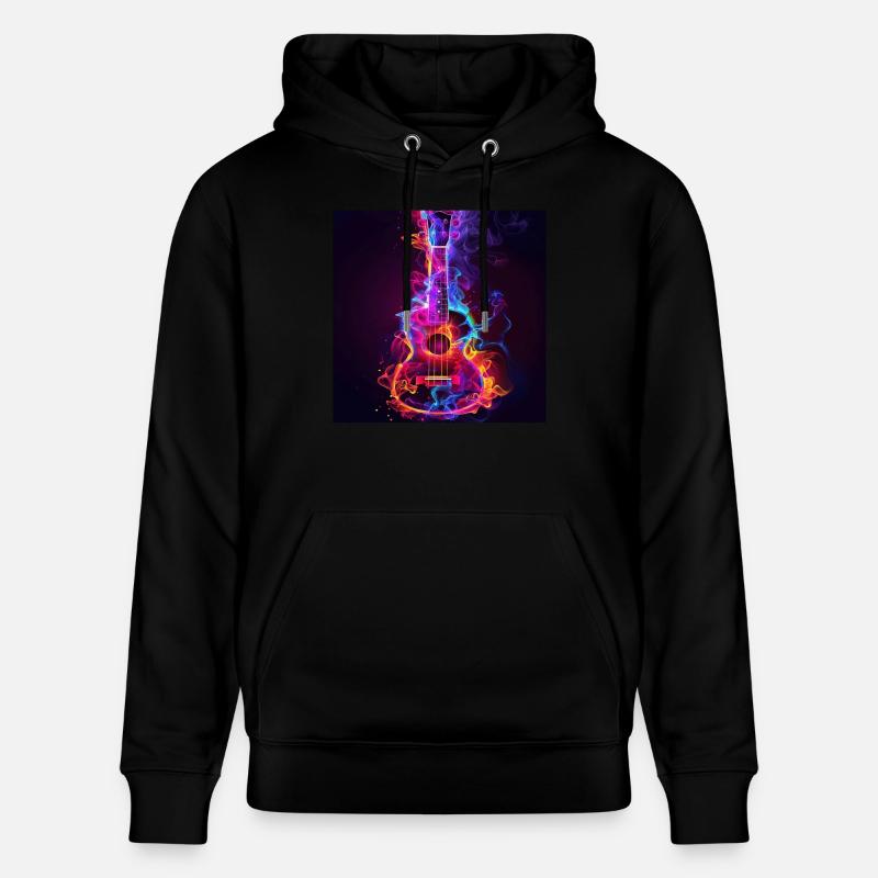 Ukulélé - Sweat à capuche bio CRUISER Stanley/Stella Unisexe - noir