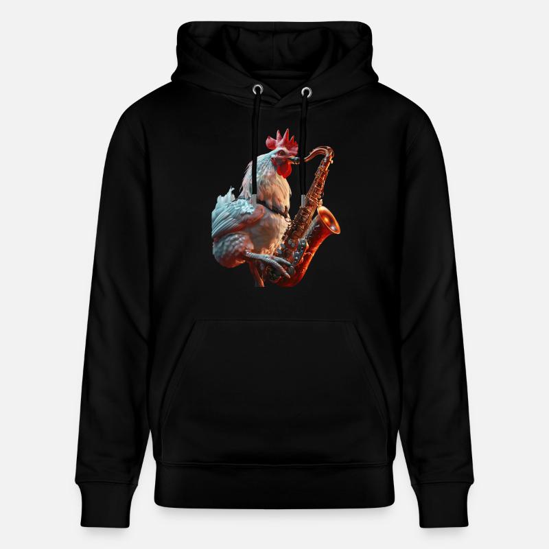 Hahn Saxophone - Sweat à capuche bio CRUISER Stanley/Stella Unisexe - noir