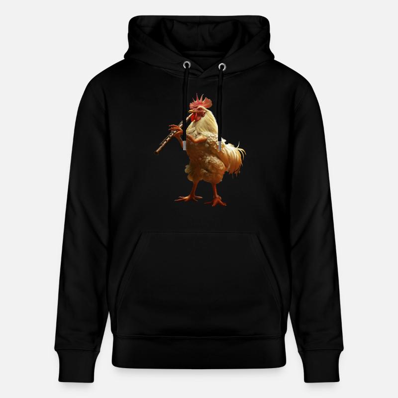 Flûte de coq - Sweat à capuche bio CRUISER Stanley/Stella Unisexe - noir