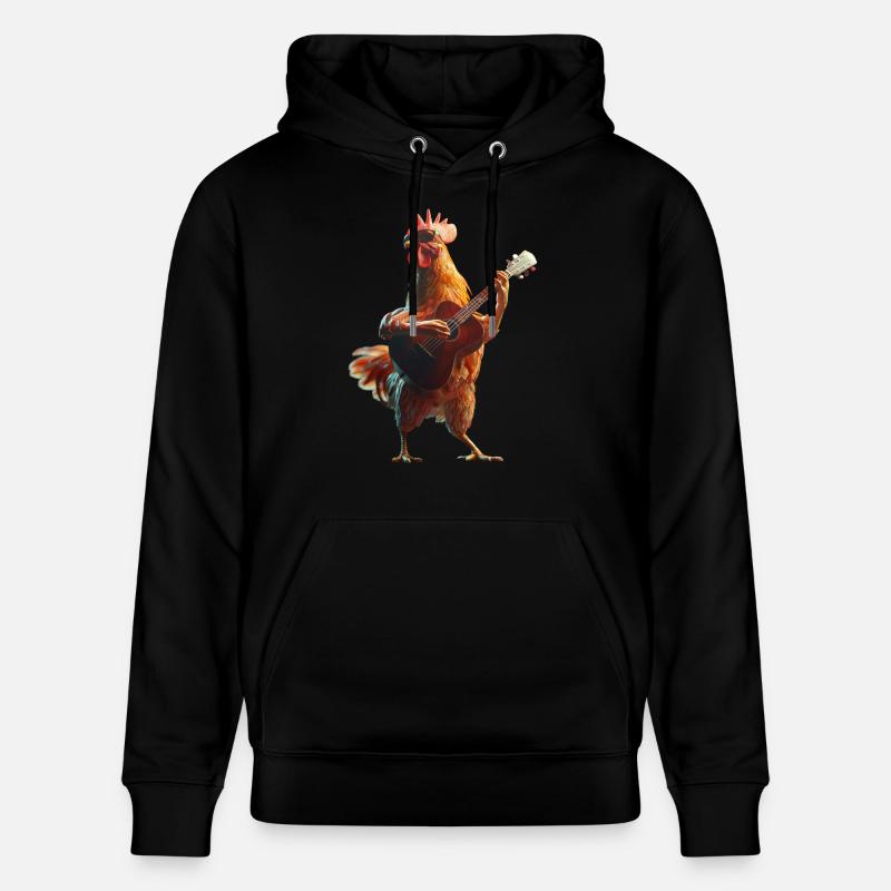 Ukulélé Coq - Sweat à capuche bio CRUISER Stanley/Stella Unisexe - noir