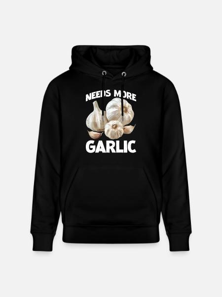 Needs More Garlic 2 - Stanley/Stella Unisex Bio-Hoodie CRUISER  - Schwarz