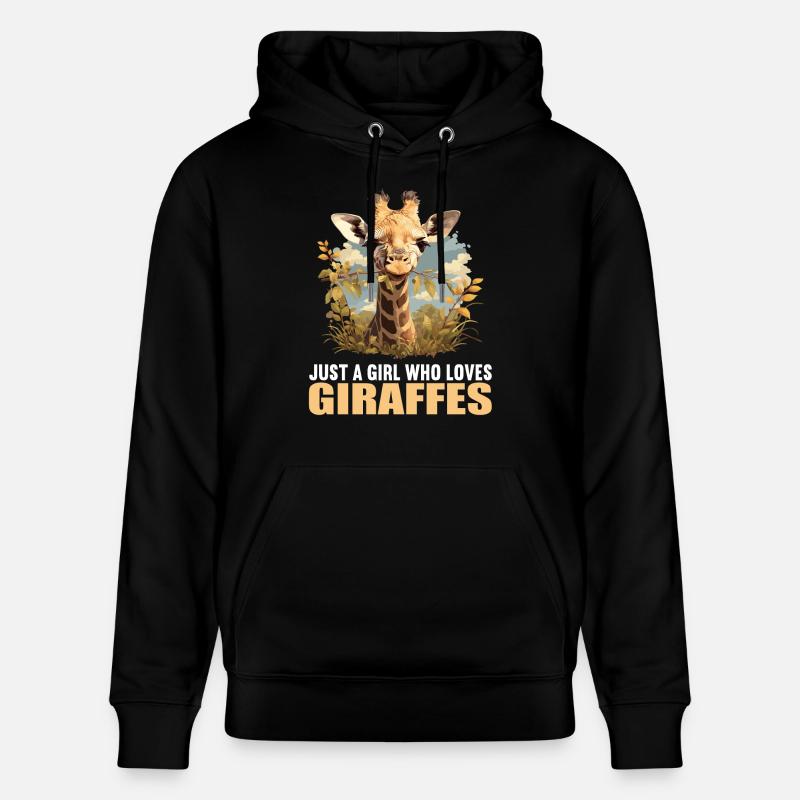 Girafes Girafe - Sweat à capuche bio CRUISER Stanley/Stella Unisexe - noir