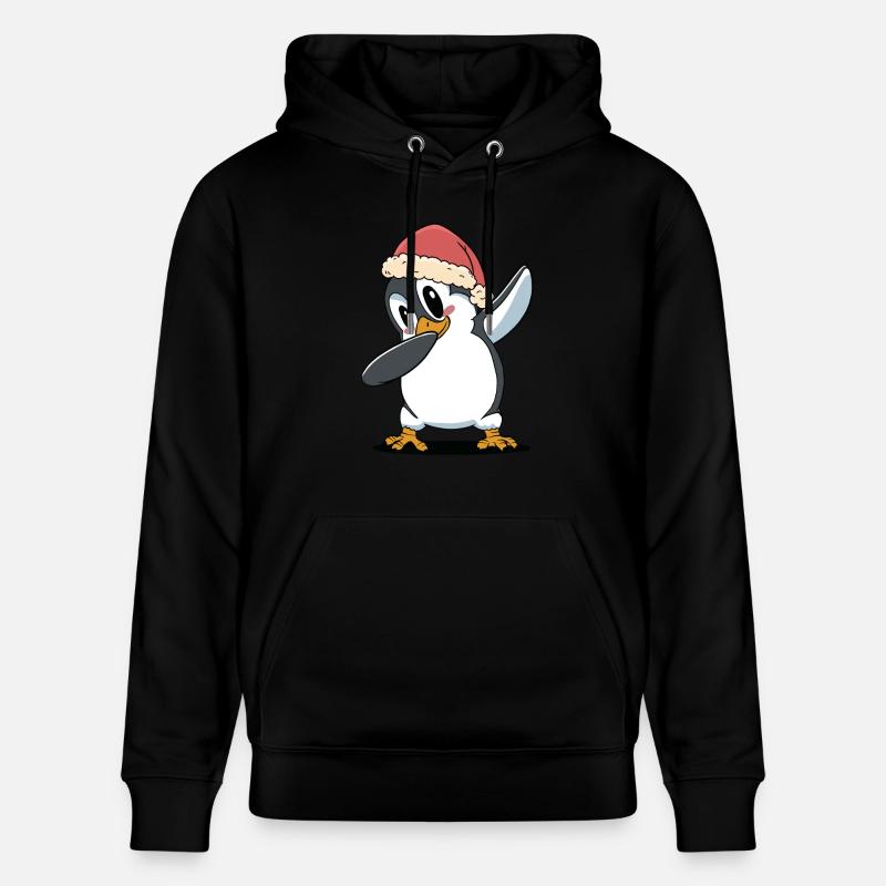 Père Noël Pingouins Pingouins - Sweat à capuche bio CRUISER Stanley/Stella Unisexe - noir