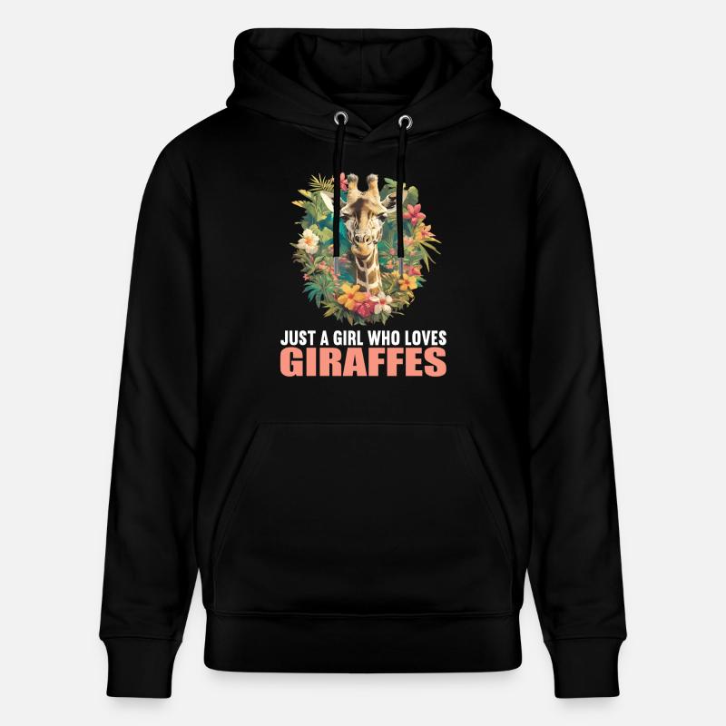 Girafes Girafe - Sweat à capuche bio CRUISER Stanley/Stella Unisexe - noir