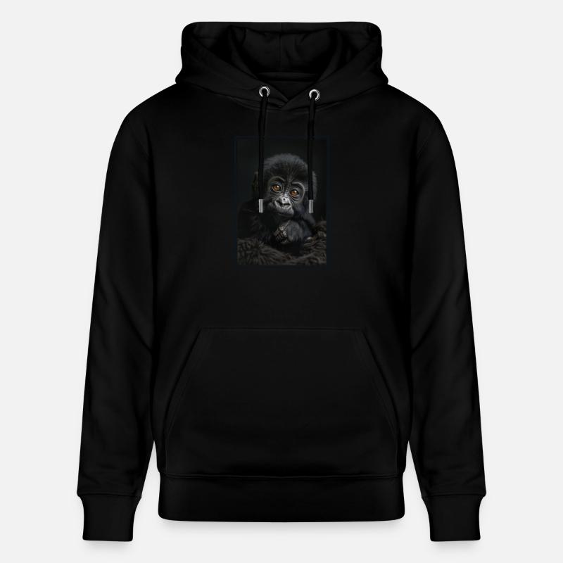 Gorilles Gorilles - Sweat à capuche bio CRUISER Stanley/Stella Unisexe - noir