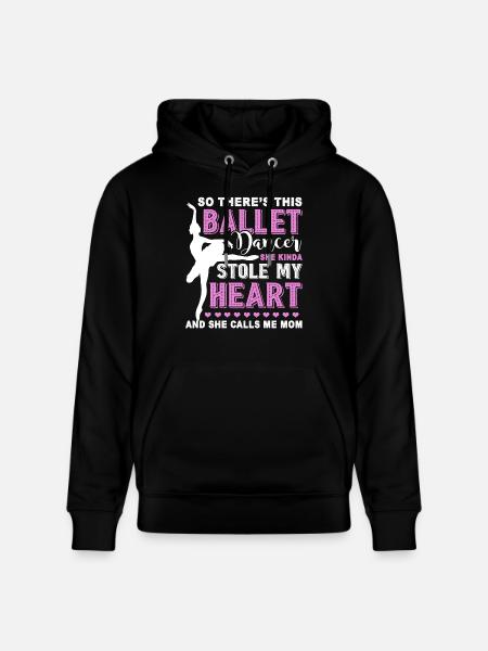 Ballet Dancer Mom - Stanley/Stella CRUISER Unisex Organic Hoodie - black