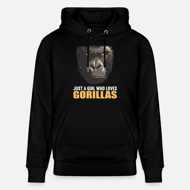 Gorilles Gorilles - Sweat à capuche bio CRUISER Stanley/Stella Unisexe - noir