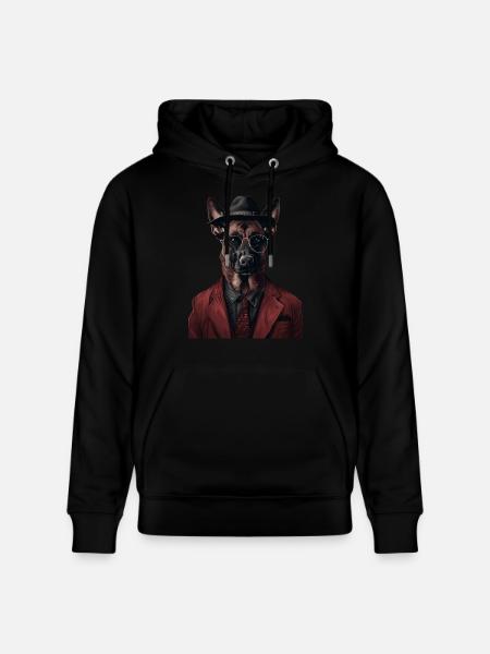 Belgischer Malinois - Stanley/Stella Unisex Bio-Hoodie CRUISER - Schwarz