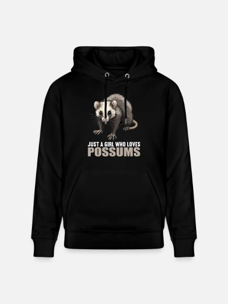 Opossum Opossums - Stanley/Stella CRUISER Unisex Organic Hoodie - black