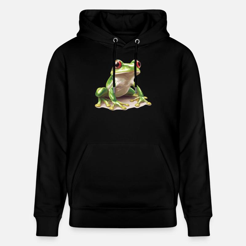 Grenouilles Grenouilles - Sweat à capuche bio CRUISER Stanley/Stella Unisexe - noir