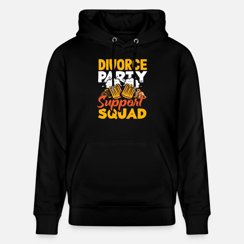 Scheidungspartei Unterstützungskommando Scheidung - Stanley/Stella Unisex Bio-Hoodie CRUISER  - Schwarz